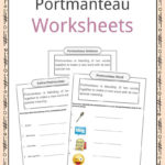 Portmanteau Worksheets Examples  Definition For Kids Or Blending Words Worksheets
