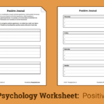Positive Journal Worksheet  Therapist Aid As Well As Therapy Aide Worksheets