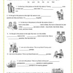 Possessive Adjectives And Family Relationships Worksheet  Free Esl And At Family Worksheets