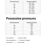Possessive Adjectives And Possessive Pronouns Worksheet  Free Esl Intended For Possessive Adjectives Worksheet