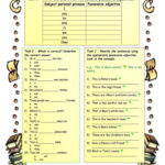 Possessive Adjectives With The Verb To Be Worksheet  Free Esl Or Possessive Adjectives Worksheet