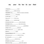 Possessive Adjectives Worksheet  Free Esl Printable Worksheets Made Also Possessive Adjectives Worksheet