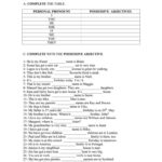 Possessive Adjectives Worksheet  Free Esl Printable Worksheets Made With Possessive Adjectives Worksheet