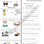 Possessive Apostrophes Part 1  Esl Worksheetamna 107 With Regard To Apostrophe Worksheets With Answer Key