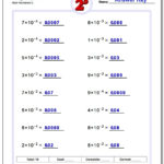 Powers Of Ten And Scientific Notation Regarding Operations In Scientific Notation Worksheet