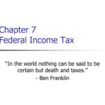 Ppt  Chapter 7 Federal Income Tax Powerpoint Presentation  Id6444358 Inside Chapter 7 Federal Income Tax Worksheet Answers
