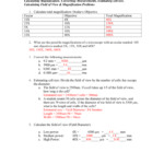 Practice With Microscope Problems  Answers Within Measuring With A Microscope Worksheet
