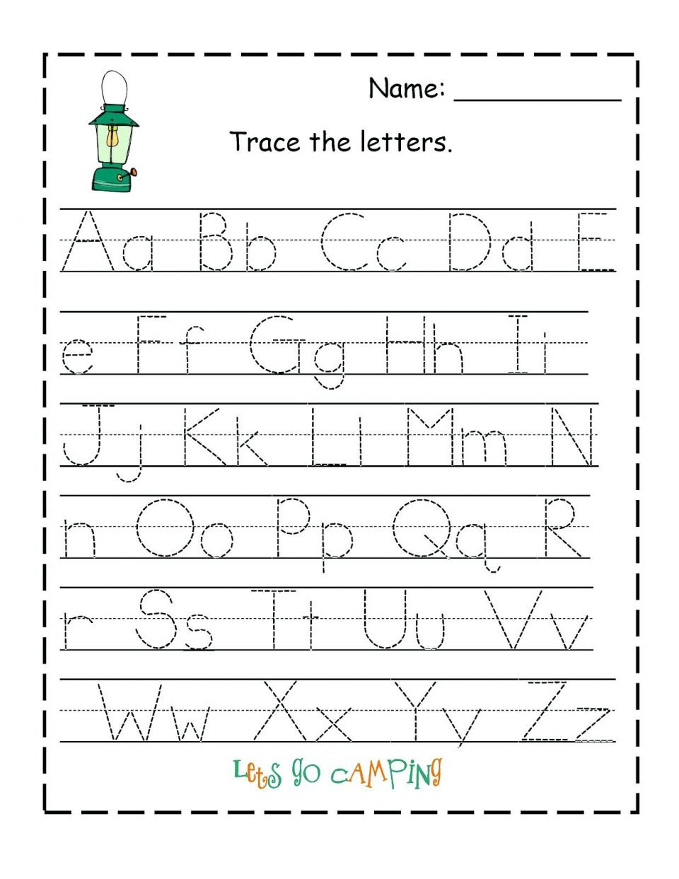 Pre K Alphabet Worksheets Zapatillasaj Club Kindergarten Handwriting In Kindergarten Alphabet Worksheets