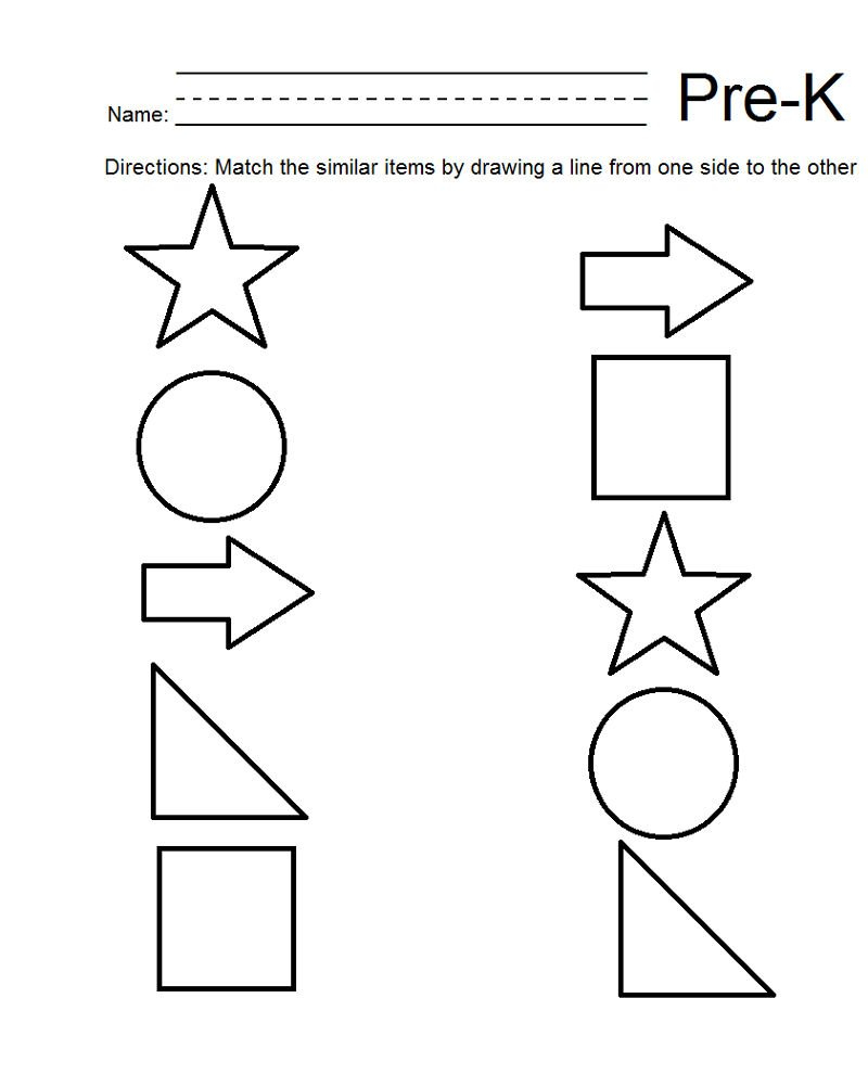Pre K Math Worksheets Shape » Printable Coloring Pages For Kids In Pre K Math Worksheets