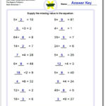 Prealgebra Along With Solving Multiplication And Division Equations Worksheets