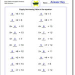 Prealgebra For 4Th Grade Algebra Worksheets