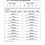 Prefixes And Suffixes  Enchanted Learning Also Prefix And Suffix Worksheets 5Th Grade