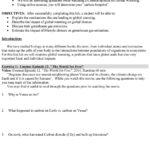 Prelab Homework Lab 10 Global Warming Prior To Lab Answer The Together With Cosmos Episode 12 Worksheet Answers