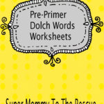 Preprimer Dolch Words Worksheets Now Released For Pre Primer Words Worksheets