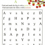 Preschool Do A Dot Printables A Is For Apple With Regard To Printable Letter Worksheets For Preschoolers