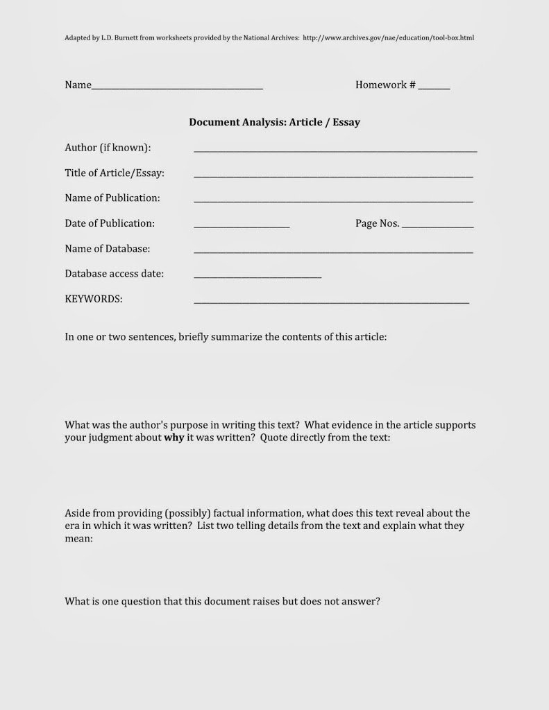 Primary Source Analysis Worksheets  Teaching United States History Pertaining To Primary Source Analysis Worksheet