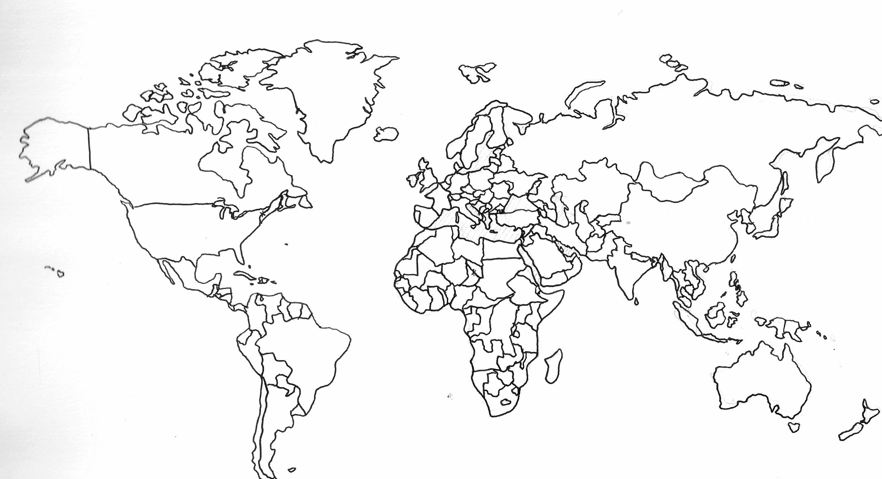 Printable Blank World Map Pdf Diagram For Of The 8  World Wide Maps For Blank World Map Worksheet Pdf