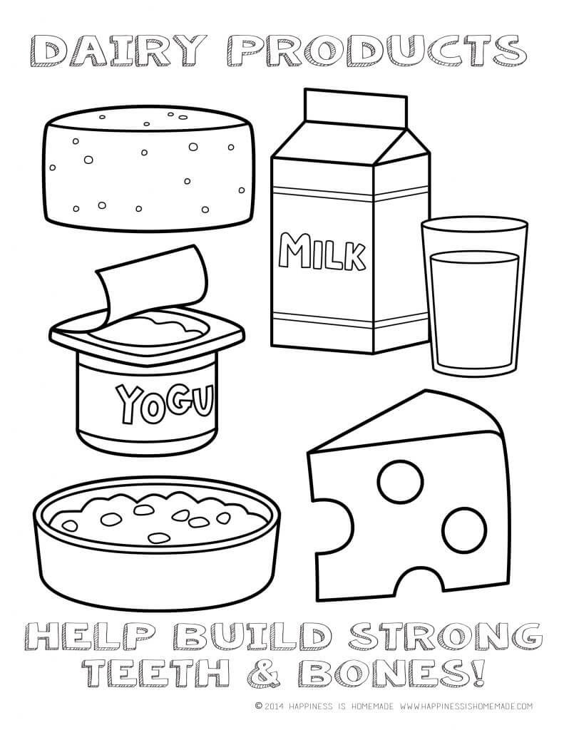 Printable Healthy Eating Chart  Coloring Pages  Happiness Is Homemade Along With Healthy Eating Worksheets For Kindergarten