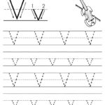 Printable Letters V Free Letter Tracing Worksheet Ndash Format For Printable Letter Tracing Worksheets