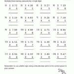 Printable Multiplication Sheet 5Th Grade And 4 Digit By 1 Digit Multiplication Worksheets Pdf