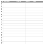 Printable Sign Up Worksheets And Forms For Excel, Word And Pdf Regarding Volunteer Spreadsheet Excel