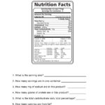 Printables Food Label Worksheet Lemonlilyfestival Worksheets Or Nutrition Label Analysis Worksheet