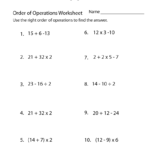 Printables Order Of Operations With Fractions Worksheet With Order Of Operations With Fractions Worksheet