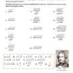 Printables Simplifying Square Roots Worksheet Lemonlilyfestival Together With Square Root Worksheets 8Th Grade Pdf