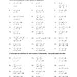 Printables Solving Quadratic Equationsfactoring Worksheet Or Algebra 2 Solving Quadratic Equations By Factoring Worksheet Answers