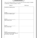 Probability Worksheets 7Th Archives • Worksheetforall Or 7Th Grade Probability Worksheets