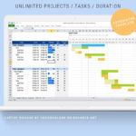 Project Planner Excel Spreadsheet Automated Gantt Chart | Etsy Also Etsy Spreadsheet