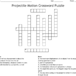 Projectile Motion Crossword Puzzle  Wordmint Or Transparency 6 1 Worksheet The Trajectory Of A Projectile Answers