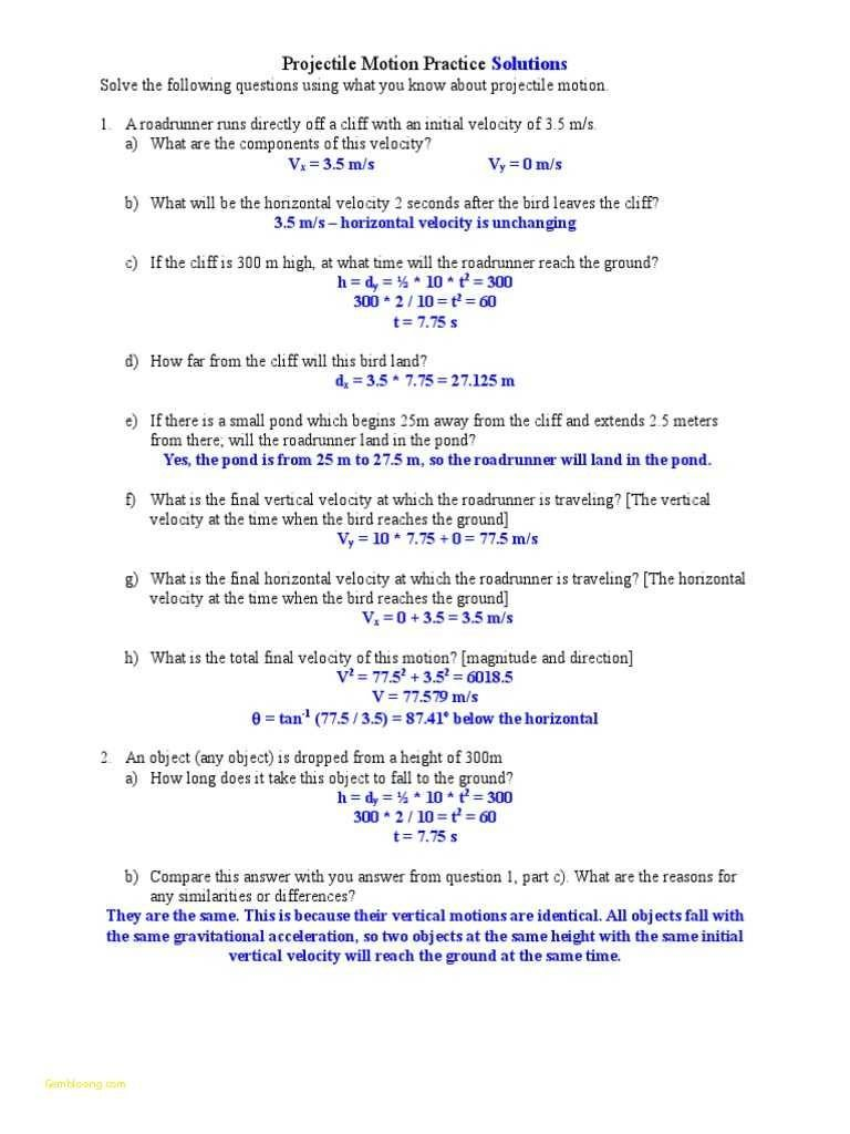 Projectile Motion Simulation Worksheet Answer Key  Briefencounters As Well As Projectile Motion Simulation Worksheet Answer Key