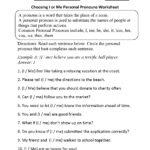 Pronouns Worksheets  Personal Pronouns Worksheets Also Subject Pronouns Worksheet 1 Spanish Answer Key