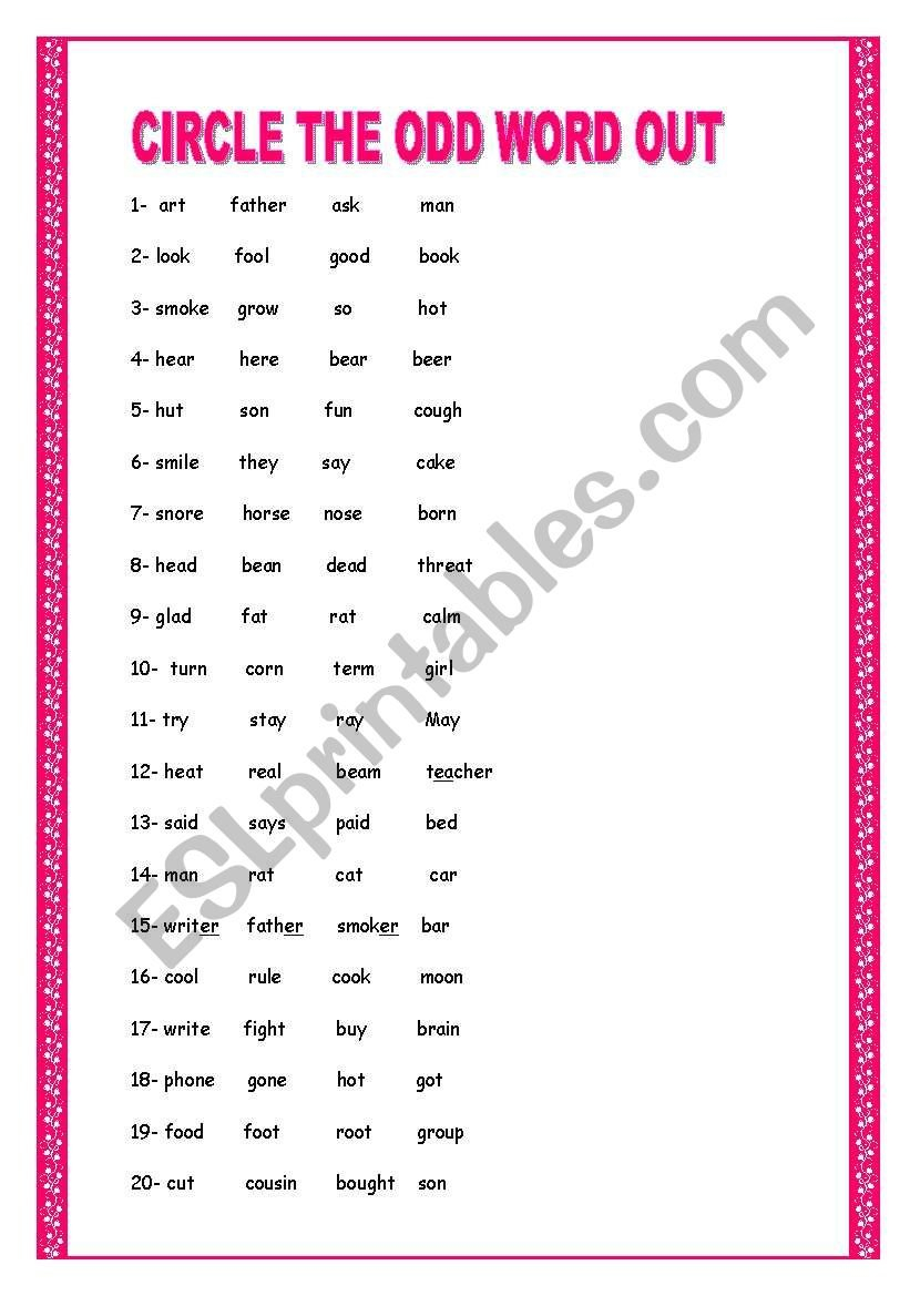 Pronunciation Exercises Yolanda  Esl Worksheetyolandaprieto Pertaining To Esl Pronunciation Worksheets