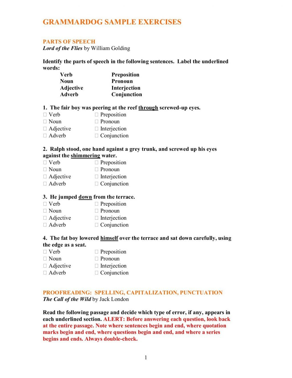 Proofreading Practice 4Th Grade Free Worksheets And Editing With Throughout Proofreading Practice Worksheets