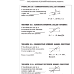 Proving Lines Are Parallel Intended For Proving Parallel Lines Worksheet With Answers