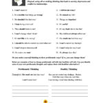 Psychoeducational And Mental Health Worksheets And Handouts Intended For Health And Wellness Worksheets