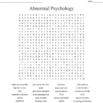 Psychological Disorders Word Search  Wordmint As Well As Psychological Disorders Worksheet Answers