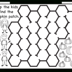Pumpkin Patch Maze – 2 Worksheets  Free Printable Worksheets Intended For Halloween Worksheets Pdf