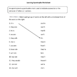 Punctuation Worksheets  Apostrophe Worksheets Along With Apostrophe Worksheets With Answer Key
