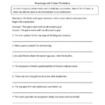 Punctuation Worksheets  Colon Worksheets Regarding Semicolon And Colon Worksheet With Answers