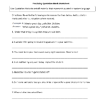 Punctuation Worksheets  Quotation Mark Worksheets Also Writing Dialogue Worksheet