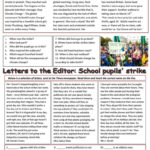 Pupils Strike For Action On Climate Change Worksheet  Free Esl Inside Climate Change Vocabulary Worksheet