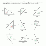 Pythagoras Theorem Questions Pertaining To Pythagorean Theorem Worksheet Answer Key