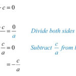 Quadratic Formula For Solving Using The Quadratic Formula Worksheet