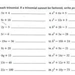 Quadratic Formula Worksheets With Answers Math Math Worksheets Go Along With Factor Each Completely Worksheet Answers