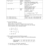 Quadratic Worksheet Throughout From Linear To Quadratic Worksheet 180