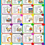 Question Words Multiple Choice  Interactive Worksheet Pertaining To Question Words Worksheet