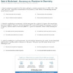 Quiz  Worksheet  Accuracy Vs Precision In Chemistry  Study Pertaining To Accuracy And Precision Worksheet